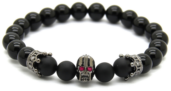 18kt Spartan Black Agate Bracelet