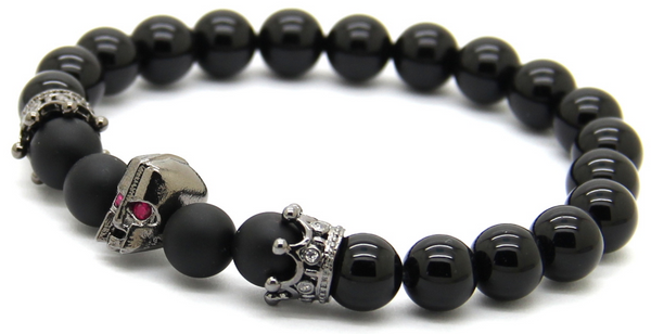 18kt Spartan Black Agate Bracelet