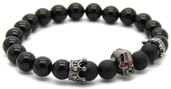 18kt Spartan Black Agate Bracelet