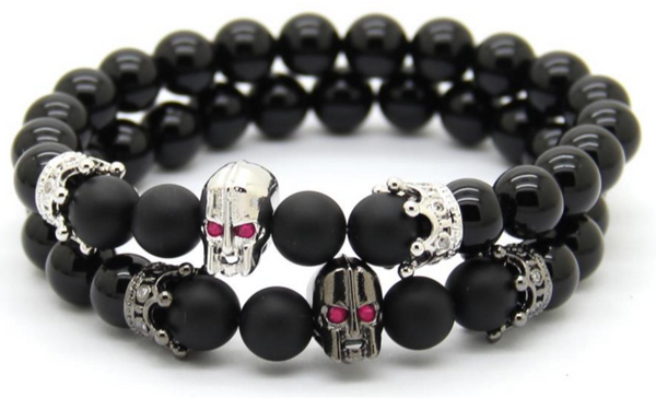 18kt Spartan Black Agate Bracelet