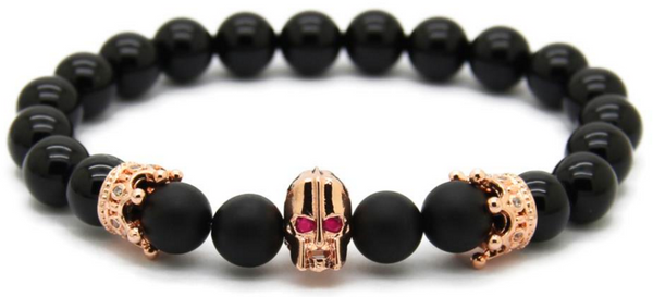 18kt Spartan Black Agate Bracelet