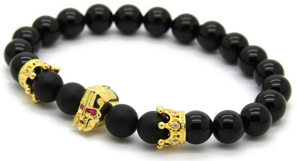 18kt Spartan Black Agate Bracelet