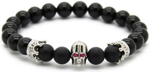 18kt Spartan Black Agate Bracelet