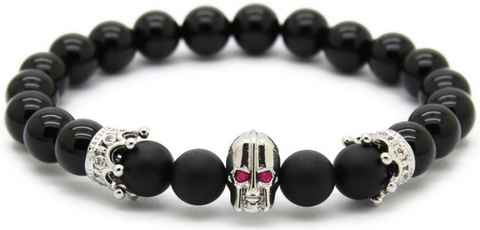 18kt Spartan Black Agate Bracelet