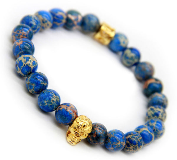 Blue Skull Bracelet