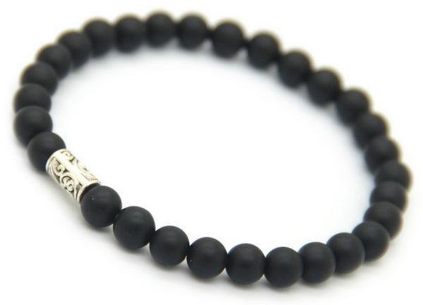 Simple Matte Black Bracelet