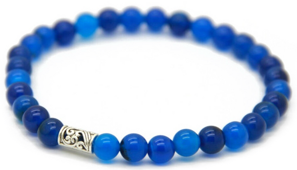 Simple Blue Sediment Bracelet