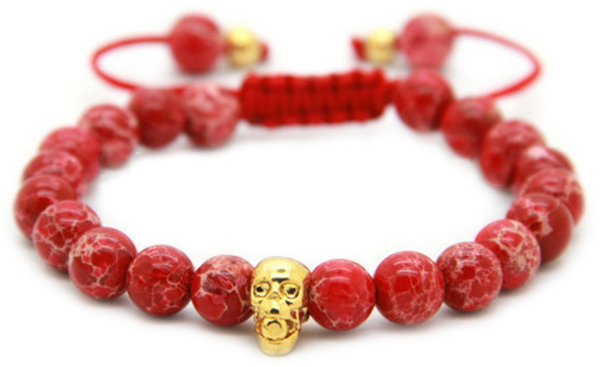 Sediment Stone Skull Bracelet