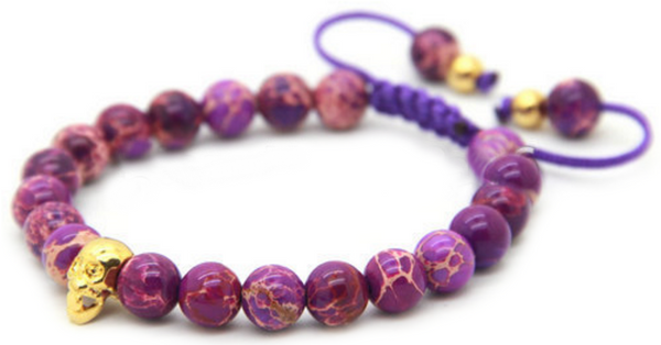 Sediment Stone Skull Bracelet