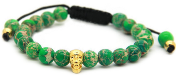 Sediment Stone Skull Bracelet