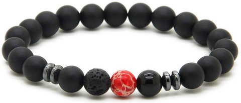 Black Agate Stone Bracelet