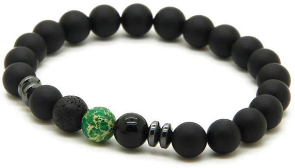 Black Agate Stone Bracelet