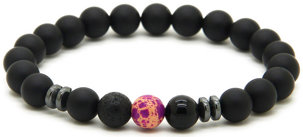 Black Agate Stone Bracelet