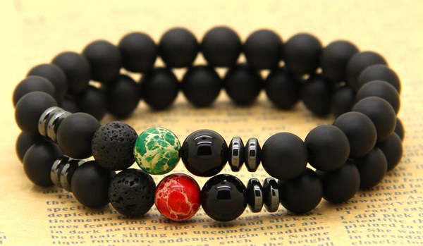 Black Agate Stone Bracelet