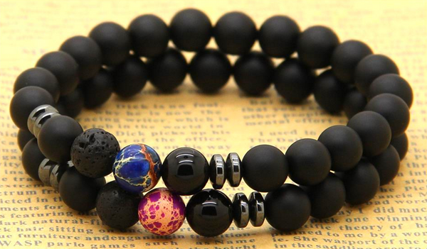 Black Agate Stone Bracelet