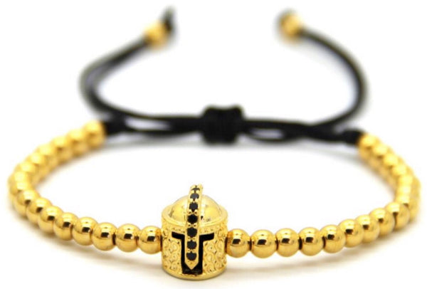 18kt Warrior Helmet Bracelet