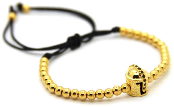 18kt Warrior Helmet Bracelet