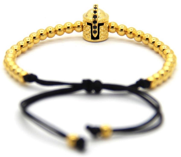 18kt Warrior Helmet Bracelet