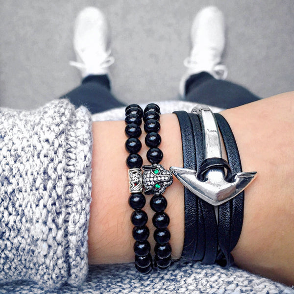 Simple Black Bracelet