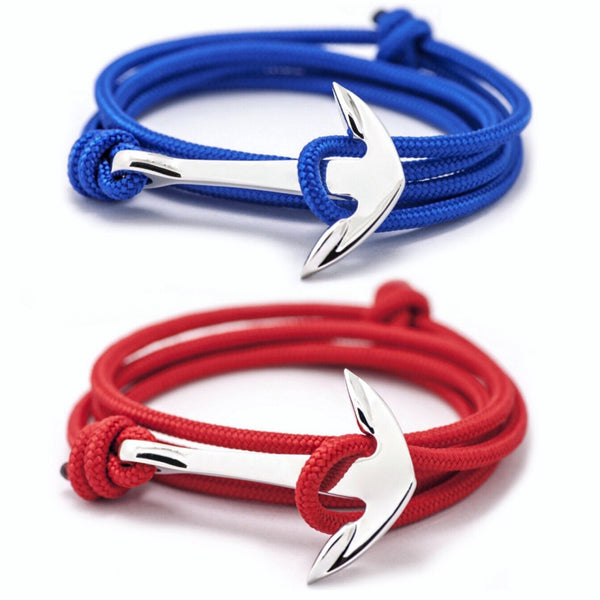 2 Pack: Two Anchor Bracelets