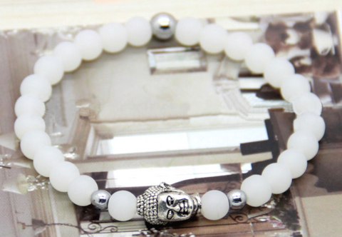 White Buddha Bracelet