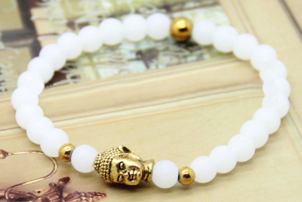 White Buddha Bracelet