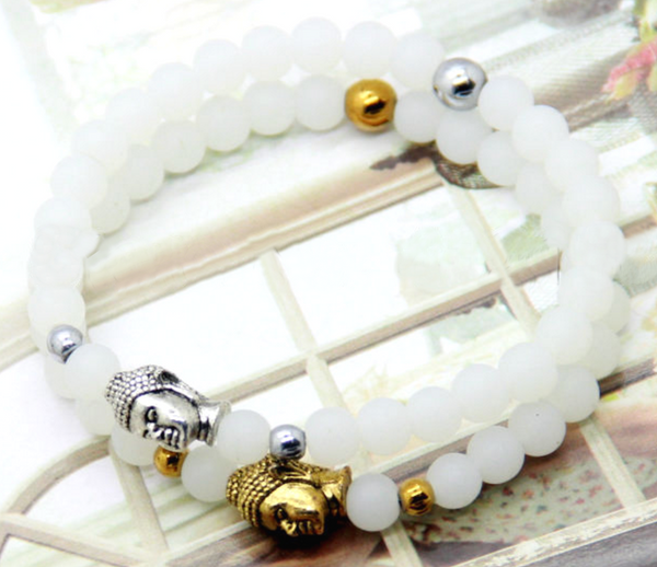 White Buddha Bracelet