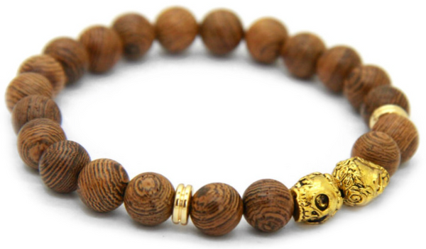 Wooden Skull Bracelet